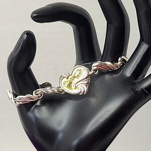 Gorham Sterling Silver Footprints In The Sand Bracelet